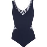 SUNFLAIR Badpak  donkerblauw / wit