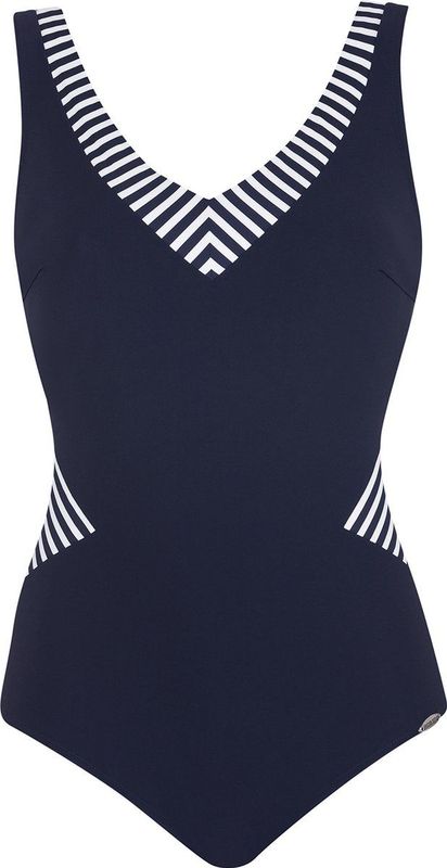 SUNFLAIR Badpak  donkerblauw / wit