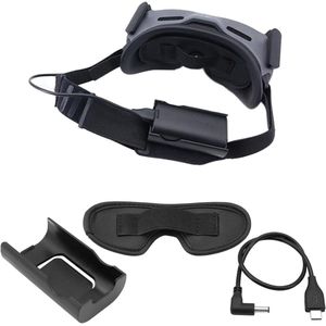 ByShane - Voor voor Goggles 2 - Power Kabel en Batterij Bracket - Houder voor DJI Avata Goggles 2 - Opladen Kabel van 30cm - Lensbeschermer Cover - DJI Avata Combo Goggles 2
