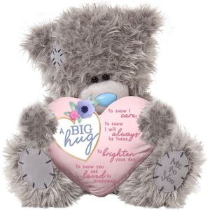 Tatty Teddy - Knuffelbeer - Grijs - Zacht - 19cm Hoog