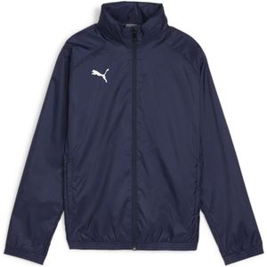 Puma Kinder Trainingsjacke TeamGoal Allweather Jacket Jr 659045 Puma Navy-Puma White-152