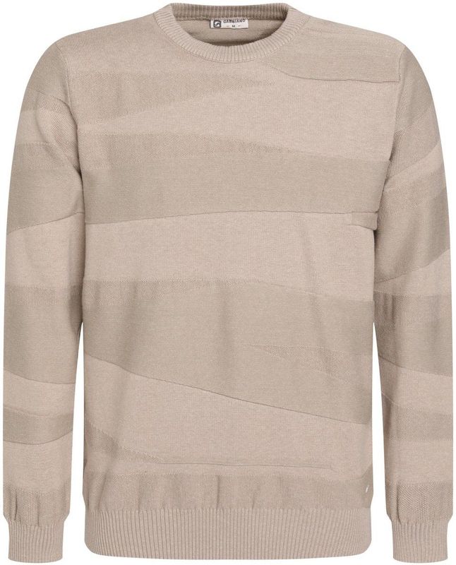 Gabbiano Trui Knitted Trui 615764 4445 Taupe Mannen Maat - S