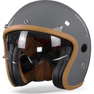 Helstons Naked Carbon Fiber Grey Jet Helmet 2XL - Maat 2XL - Helm