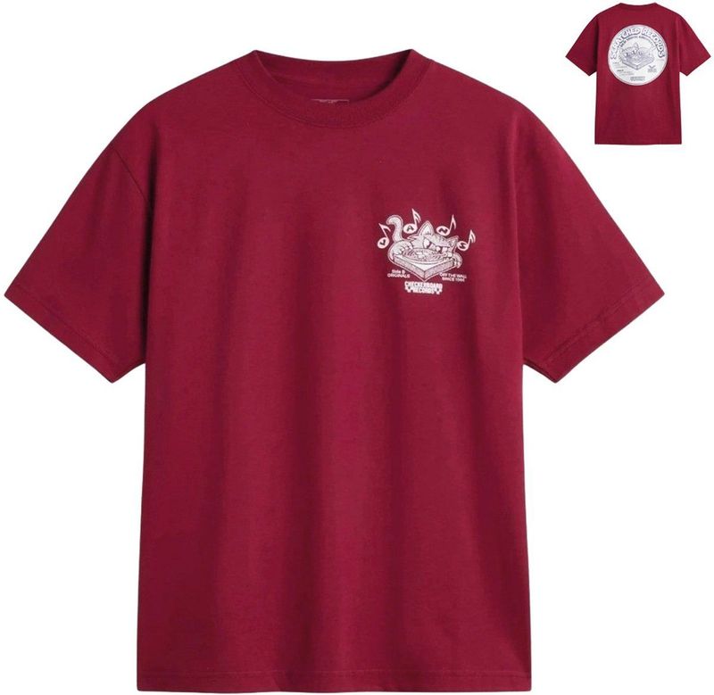 Vans - Scratched Records - T-shirt - Katoen - Korte Mouwen