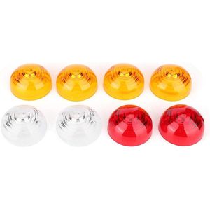 8Pcs Indicator Light Lens Kit - Geel - Wit - Rood - Vervangingslamp Lens voor 3 Series - Defender
