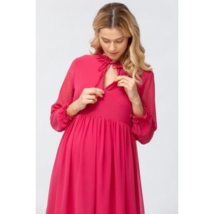 PIETRO Brunelli MILKY DRESS MATILDE GARNET ROSE XS