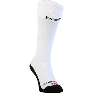 Brabo Socks All White Sportsokken Unisex - White