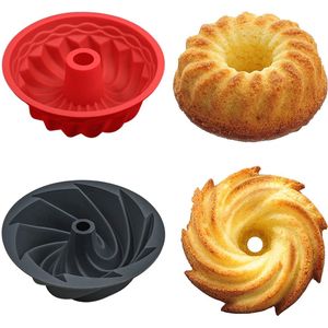 My Ninki ® Flexibele Siliconen Bakvormen voor Creatief Bakplezier - Set van 2 Mini Tulbandvormen