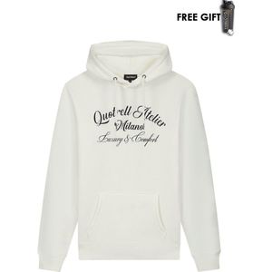 Quotrell - ATELIER MILANO CHAIN HOODIE - OFF WHITE/WHITE - M