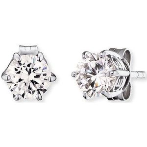 Engelsrufer - ERE-SHINY-ZI-ST-5 - Oorknopjes - Zilver - Gerhodineerd 925