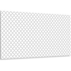 Tulup PVC Wandpaneel - Minimalistisch Patroon Vinyl Wandpaneel - 100 cm x 50 cm - Zwart en wit Wandpaneel Zelfklevend - 1 stuk - Wandpaneel Zelfklevend - Geometrisch Wandpaneel - Vinyl Wandpaneel - Plaktegels Keuken en Badkamer