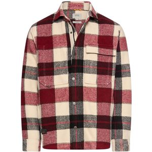 camel active Overshirt met zijzakken - Maat menswear-XL - Amberrood