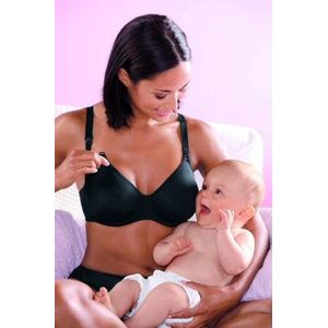 Anita - Maternity Basic niet-voorgevormde voedingsbh met beugel – zwart - 80D