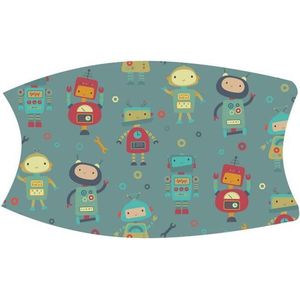 Mondkapje voor kinderen robots / herbruikbaar / incl. 2 stuks PM 2.5 filters