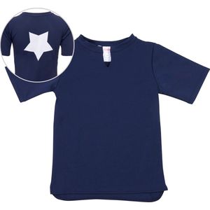 Petit Crabe - UV-werend shirt korte mouw - Ster - Donkerblauw - maat 92-98cm