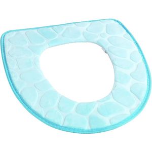 Toiletzittingkussen Memory Foam Blauw