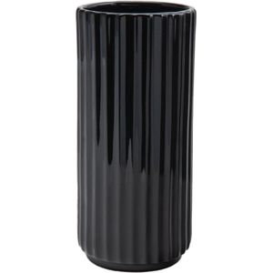 XLBoom Ikon Vaas - Keramiek - Voor Binnen - Zwart - 15×15×33cm