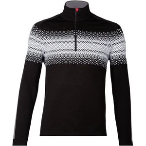 NEWLAND - N3 4112 man t-neck - Skipully heren - Zwart, wit