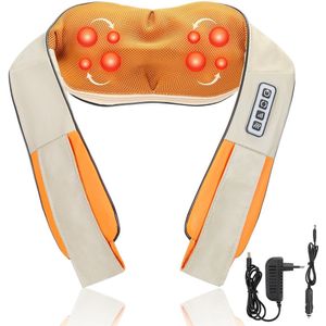 Shiatsu Massage kussen - Elektrisch Nekmassage Apparaat - Infrarood - Nek en Schouder Massage Apparaat - Massage Apparaten