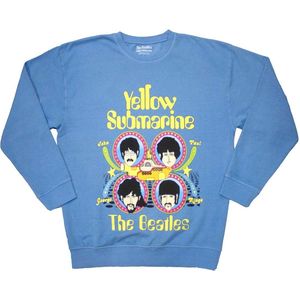 The Beatles - Yellow Submarine Heads In Circles Sweater/trui - S - Blauw