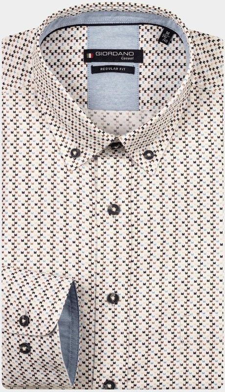 Giordano - 527018/40 - Casual Hemd - Paars - Lange Mouw