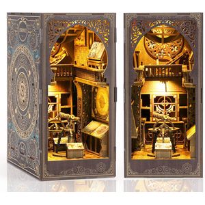 DIY Book Nook Kit-DIY poppenhuis-Model bouwen huis met decoraties voor thuis-Knutselsets voor volwassenen-Verjaardagscadeau Kerstmis(Astronomisch museum miniatuur huis kits)