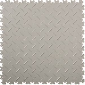 PVC kliktegel diamant | Lichtgrijs | Set 10 tegels | Per 2,5m² | 50x50cm | Dikte 4mm