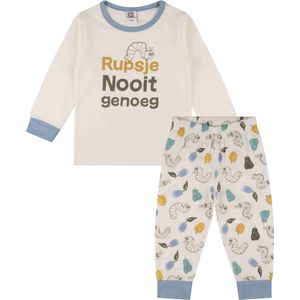 Rupsje Nooitgenoeg, 2022 pyjama jongens blauw-86/92