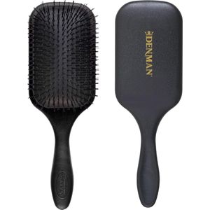 Tangle Tamer Ultra (Black) Detangling Paddle Brush For Curly Hair And Black Natural Hair - use with both Wet & Dry Hair, D90L