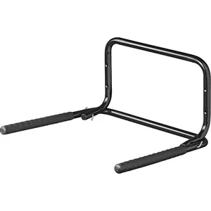 Relaxdays Fietsbeugel Voor Wandmontage – Voor 1-2 Fietsen, Inklapbaar, Max 50 Kg, Met Rubberen Bescherming, Zwart