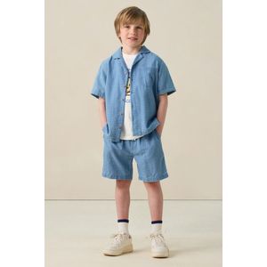 Sissy-Boy - Denim Geruite Shorts - Blauw