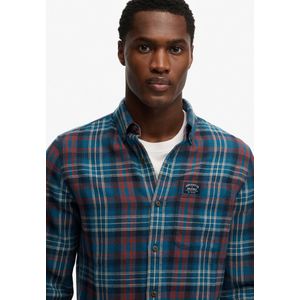 Superdry Overhemd  crème / donkerblauw / oranje / karmijnrood