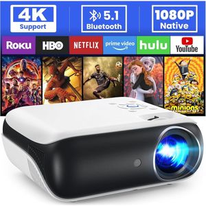 Mini Projector - Bluetooth Projector - 4K Projector - Mini Beamer - Multimedia