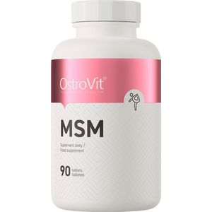 OstroVit - MSM - 90 tablets - Ondersteuning voor gewrichten, huid, haar en nagels en bindweefsel - 2000 mg MSM per dagdosering - geaccrediteerde laboratoria om zuiverheid, veiligheid en werkzaamheid te garanderen.