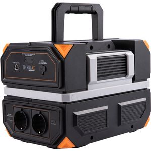 Technaxx TX-202 Draagbare Powerstation - Zonne Generator - 6x USB - 600W - 230V Stopcontact - AC/DC/USB/USB-C