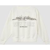 Sweatshirt - Oversized - Met Opvallende Print - Geborstelde Binnenkant - Boxy Fit