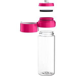 waterfilterfles Vital filtert smaakverstorende stoffen uit kraanwater met behoud van mineralen, drinkfles voor onderweg, BPA-vrij, roze, 600ml