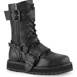 Demonia Enkellaars -45 Shoes- VALOR-220 Zwart