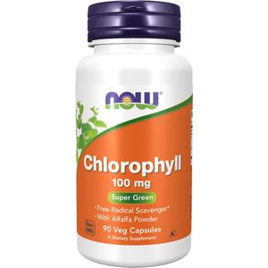 Now Foods - Chlorofyl - 100 mg - 90 Plantaardige Capsules