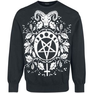 Banned - Pentagram - Christmas Jumper - Zwart - 100% Katoen