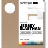 schlafgut Easy Jersey Elasthan Hoeslaken S - 90x190 - 100x220 101 Full-White
