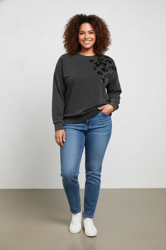ONLY CARMAKOMA - CARALEXA O-NECK SWEAT JRS - Meisjes - Sweaters