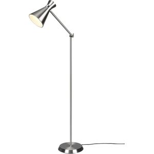 Reality - LED Vloerlamp - Vloerverlichting - E27 Fitting - Rond - Nikkel - Aluminium