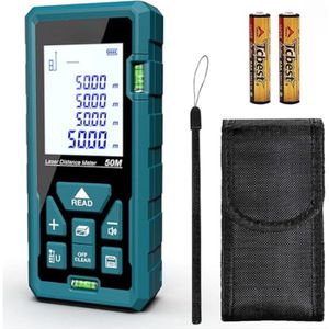 Laser Afstandsmeter - Laser Meter - Hoge Accuraatheid - Multifunctioneel - Automatische Uitschakelfunctie - Aanpasbare Meetreferentie - Waterdicht - Stofdicht