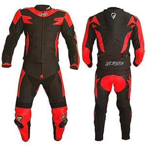 2-delig Motorpak voor Volwassenen in Leer en Textiel met CE-beschermers