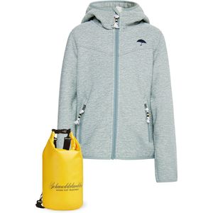 Schmuddelwedda Fleece jas 'Rabine'  navy / turquoise / offwhite