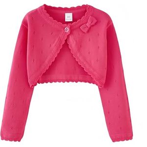 Meisjes Bolero Shrug Vest Met Lange Mouwen - Katoenen Gebreide Jassen Voor Kinderen 3-10 Jaar