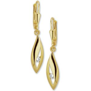 Oorhangers Zirkonia Brisur Haak