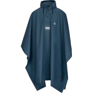 Ralka Regenponcho Trekking - Blauw - Capuchon met Koord - Maat S/M