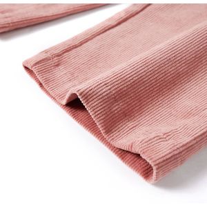 vidaXL - Kinderbroek - 92 - ribfluweel - oudroze